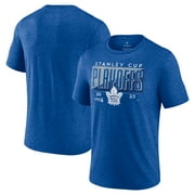 Men's Fanatics Heather Royal Toronto Maple Leafs 2023 Stanley Cup Playoffs Tri-Blend T-Shirt